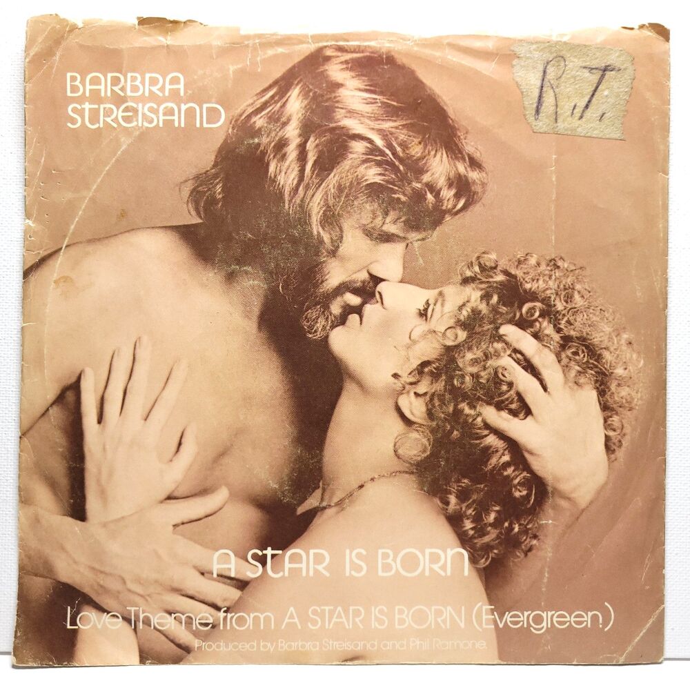 Barbra Streisand 45 RPM W/PS "Love Theme A Star Is Born" G/VG+ Columbia '76